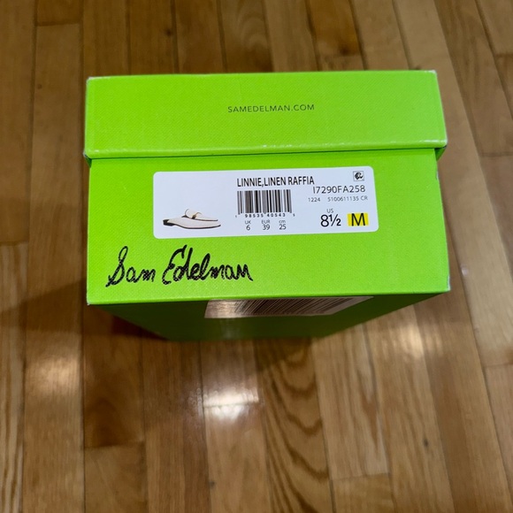 SAM EDELMAN Linnie Mule Woven Tan Loafers